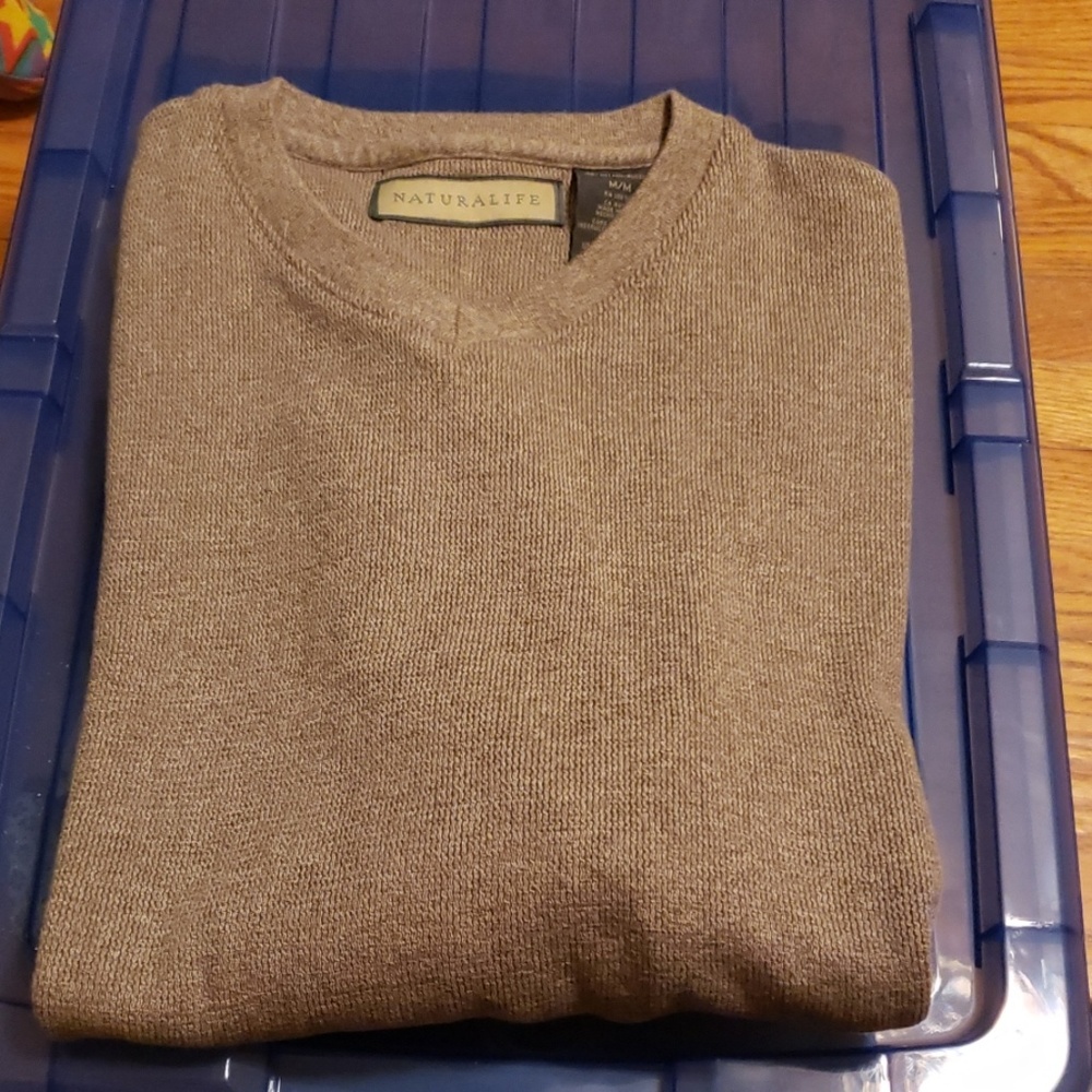 Naturalife mens Vneck sweater